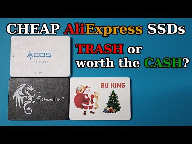 Three Cheap AliExpress SSDs: Are they trash?