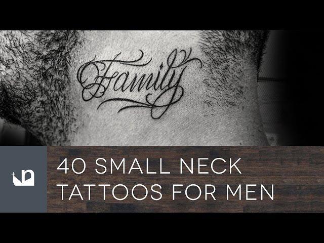 40 Small Neck Tattoos For Men