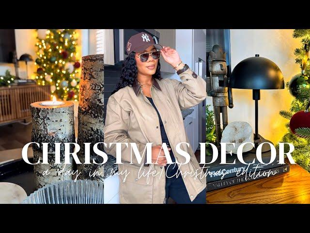 Vlog| Brunch With Friends, Christmas Decorate With Me 2024Full Holiday Living Room/Dining Room Tour