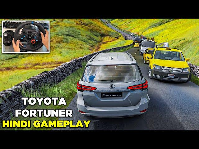 Overtaking with Toyota Fortuner - Assetto Corsa | Hindi Commentary Gameplay | Logitech G29