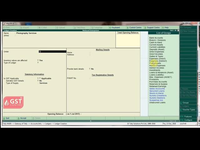 HowTo  Create Service Ledger