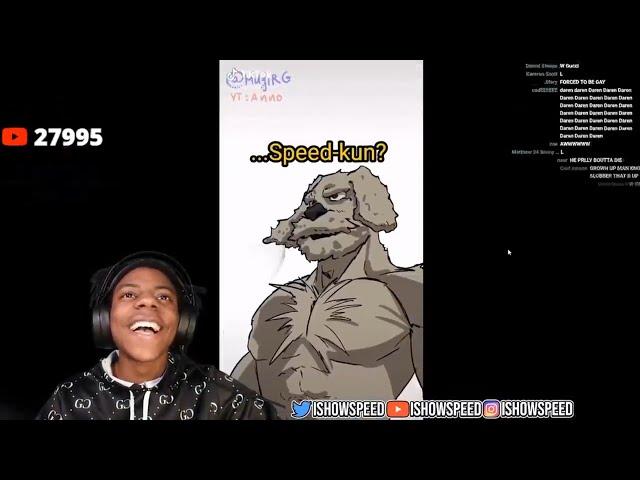 IShowSpeed Reacts To Talking Ben Anime For 3 Minutes 