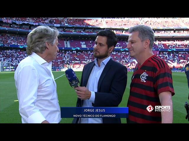 EXCLUSIVO! A PRIMEIRA ENTREVISTA DE JORGE JESUS COMO TREINADOR DO FLAMENGO