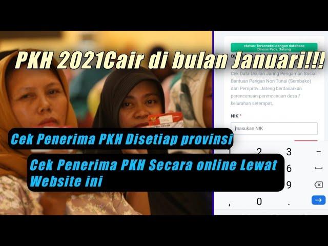 CARA CEK PENERIMA PKH 2021 SECARA ONLINE