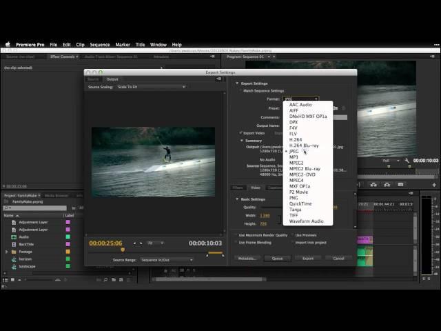 Exporting Image Sequences - Adobe Media Encoder