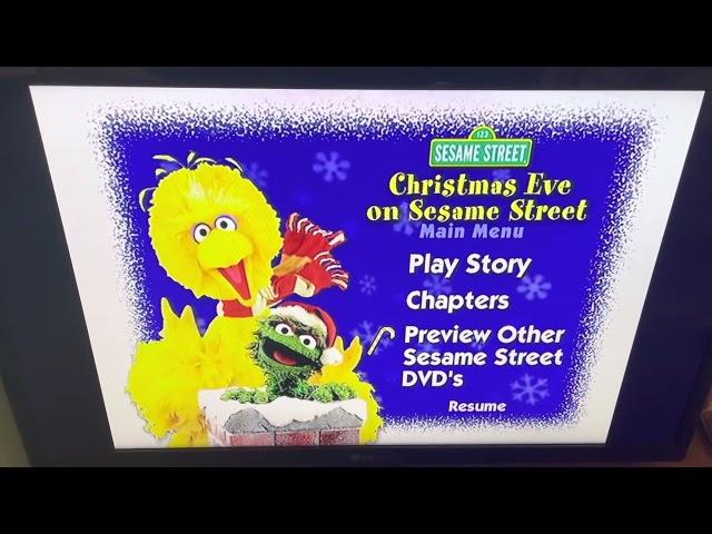 Christmas Eve On Sesame Street 2002 DVD Menu Walkthrough BETTER VERSION