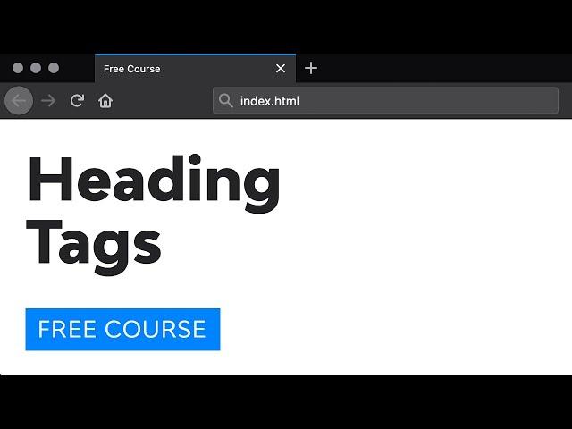 Day 5: Heading Tags (30 Days to Learn HTML & CSS)