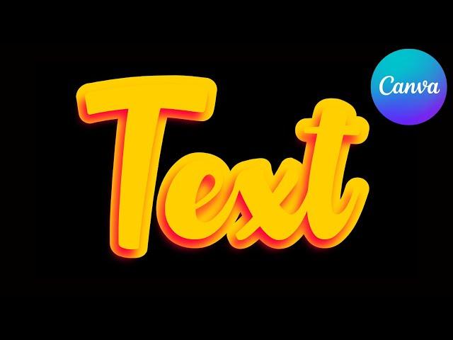 Canva Typography Tutorial - 3D Text Effect Style