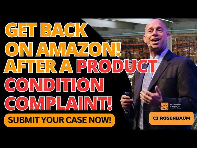 Get Back in the Game After a Product Condition Complaint Fast!