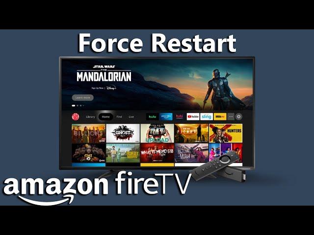 How To Restart Amazon Fire TV Stick/Cube | Force Restart