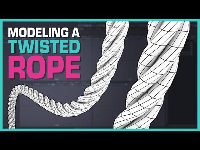 Maya 2019 Tutorial: 3d Modeling a Twisted Rope
