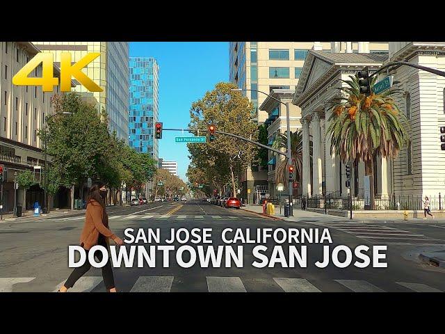 [4K] SAN JOSE - Driving Downtown San Jose, California, USA, Travel, 4K UHD