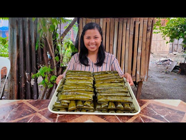 Whole Process Of Making Suman Malagkit Very Tasty And Appetizing