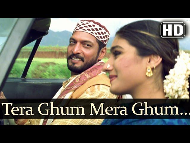 Tera Ghum Mera Ghum (HD) - Ghulam-E-Mustafa Song -  Nana Patekar - Raveena Tandon