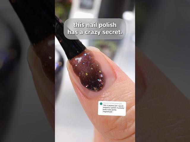  wait, this nail polish is secretly magnetic?!  #nails #nailpolish