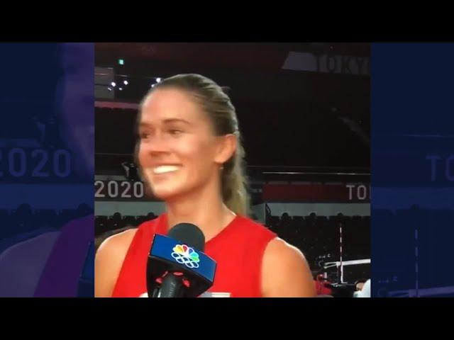 THE KEY TO USA VICTORY: ANDREA DREWS POST GAME INTERVIEW (TOKYO 2020 OLYMPICS)