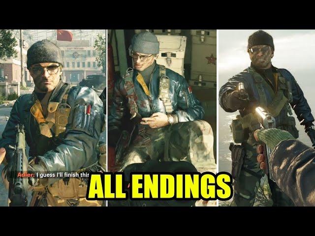 Call of Duty: Black Ops Cold War - ALL ENDINGS (Ambush, Tell Truth, Lie)