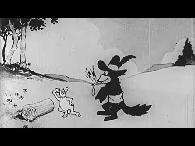 The Wolf and The Kid | 1921 | 16mm | Aesop's Fables | Paul Terry Cartoon