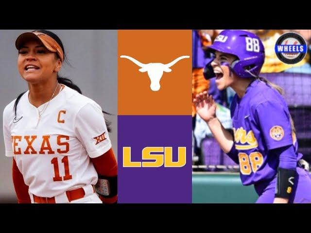 #3 Texas vs #2 LSU Highlights | 2024 College Softball Highlights