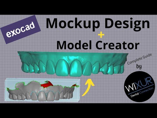 How To Design Mockup in exocad and make a 3D Printer Model