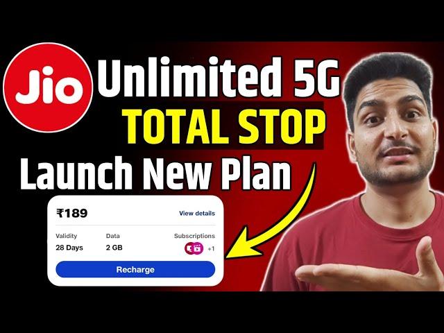 Jio Unlimited 5G Total Stop | Jio Launch New Plan | 3rd July