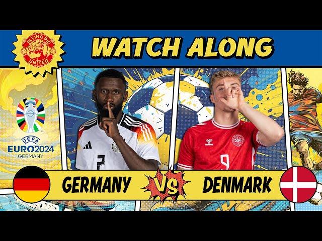 Germany VS Denmark 1-0 LIVE WATCH ALONG EURO 2024 #germany #denmark #euro2024