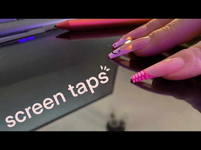 ASMR: Fast screen tapping / device scratching and tapping! No talking