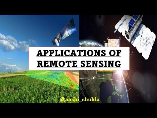 Application Of Remote Sensing | Land Cover & Land Use Planning | Unit 1 | Environmental Science