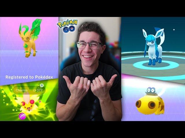 HOW TO GET LEAFEON + GLACEON IN POKÉMON GO! (Name Trick + New Lures)