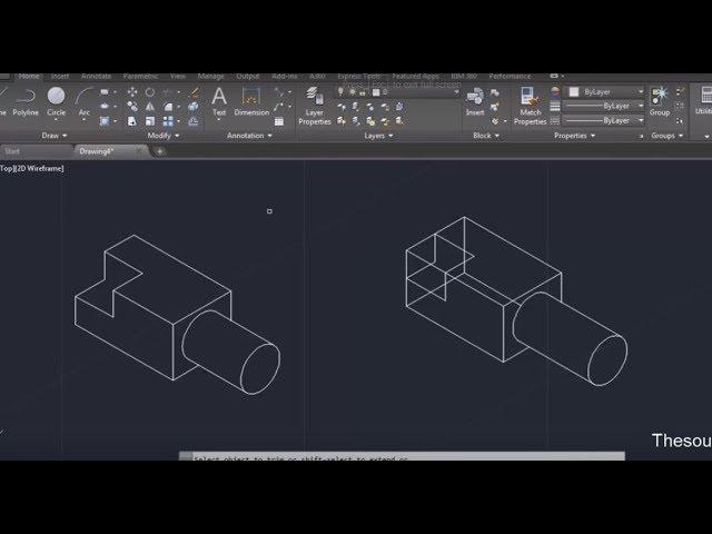 Isometric drawing in AutoCAD, complete tutorial