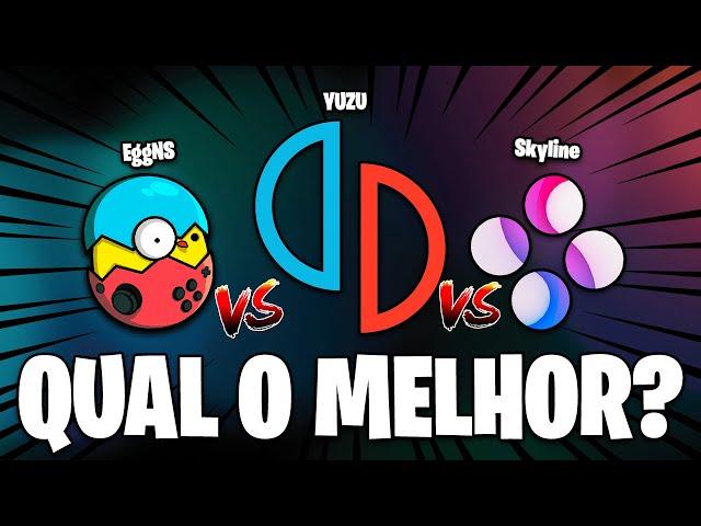 QUAL O MELHOR MUMU DE SWITCH PARA ANDROID? | EggNS vs Yuzu vs Skyline