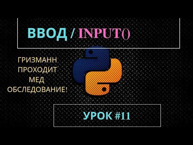 Изучаем Python 2019 #11 - Ввод Данных, INPUT | Язык программирования Питон для начинающих | Уроки