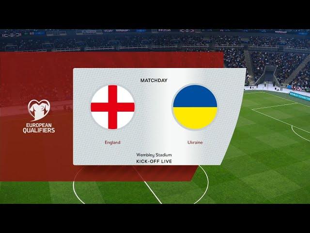 England vs Ukraine | Wembley Stadium | European Qualifiers | PES 2021