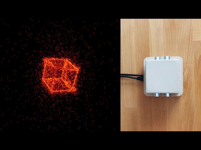 TouchDesigner & Arduino - Interactive particles controlled by ultrasonic sensors