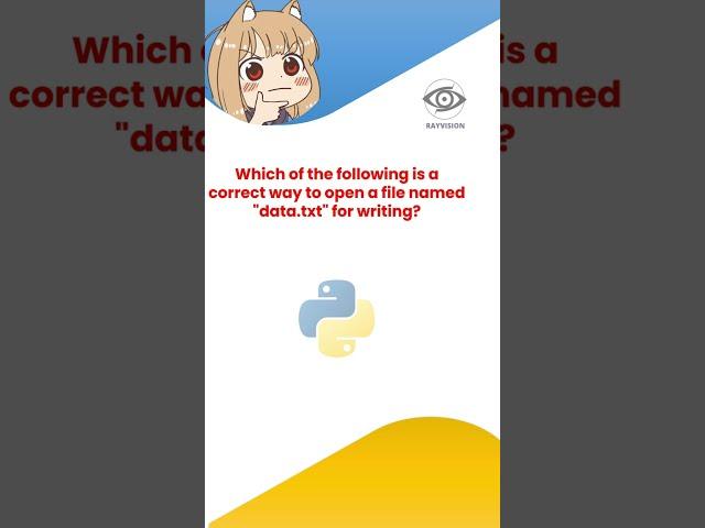 "Python MCQ Challenge|  String Concatenation & File Handling |@RayVision2