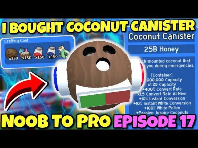 I BOUGHT COCONUT CANISTER - Bee Swarm Simulator NOOB to PRO Episode 17