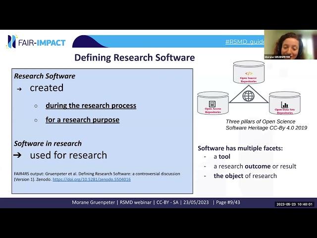 Developing Guidelines for Metadata Collection and Curation for Research Software