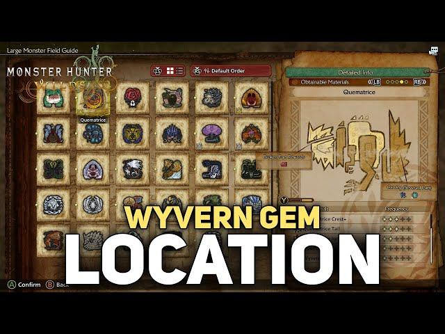 How To Get Wyvern Gem Location - Monster Hunter Wilds