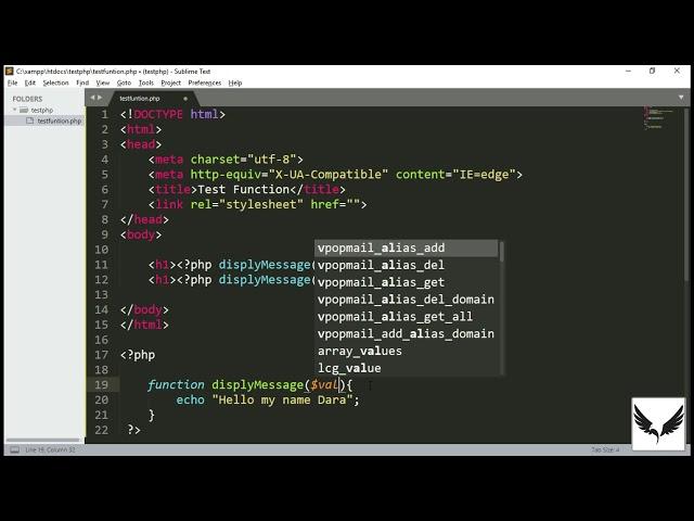 3-2 PHP Function with argument || Web Develop With PHP & MySQL