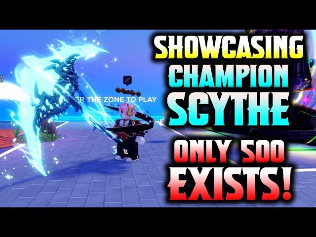 showcasing CHAMPION SCYTHE in Death Ball... ONLY 500 EXIST!