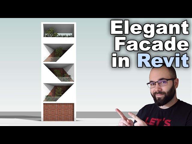 Elegant Facade in Revit Tutorial