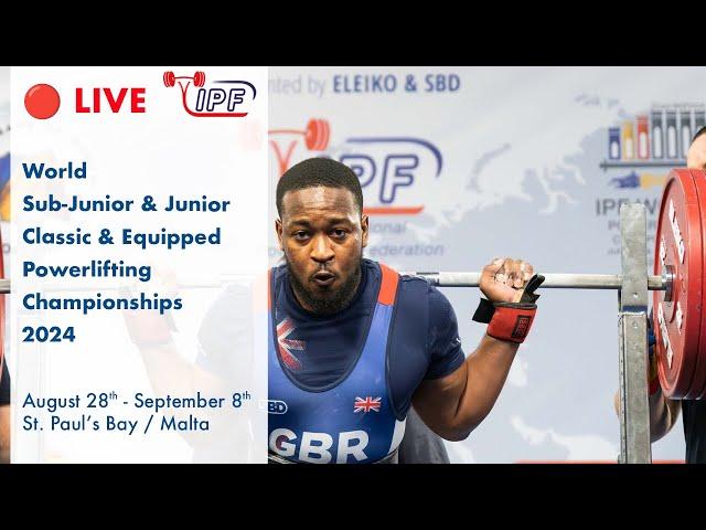 Men SJr 105 kg, Jr 93kg A-group classic - World SJr & Junior Powerlifting Championships 2024