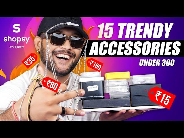 15 Best Men Accessories/Rings/Chains on Shopsy  College Men Jewellery Haul 2024 | ONE CHANCE