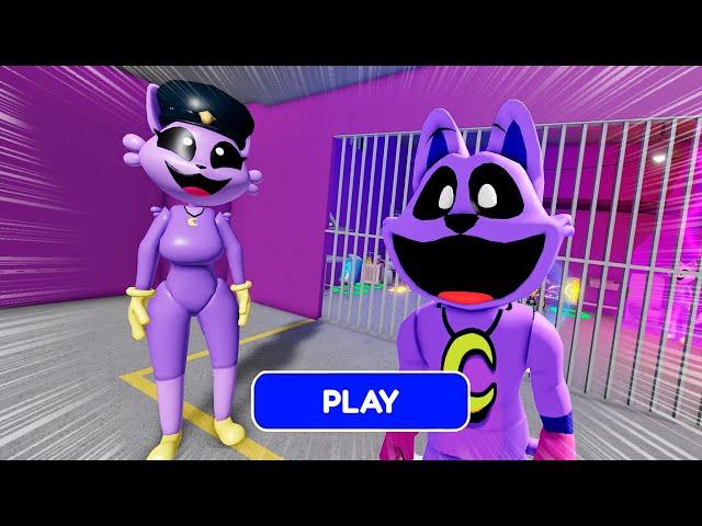 CATNAP GIRL BARRY'S PRISON RUN Obby New Update Roblox - All Bosses Battle FULL GAME #roblox