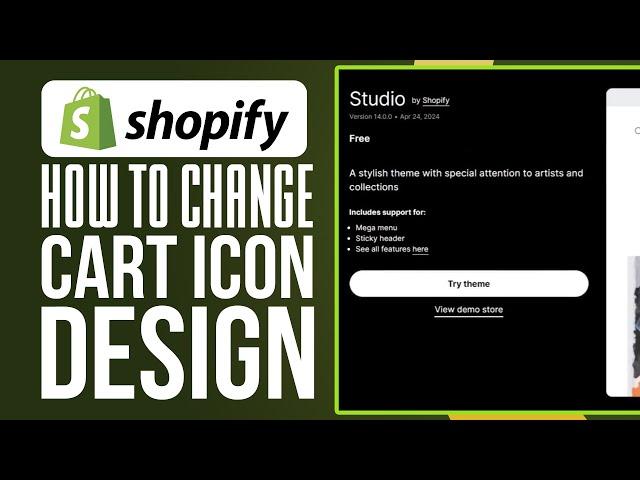 How To Change Cart Icon Design On Shopify Store (2024 Update)