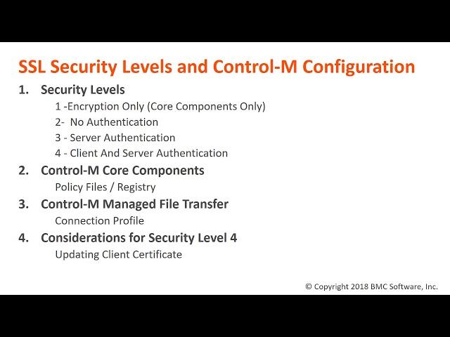 Understanding Security Levels used by Control-M products