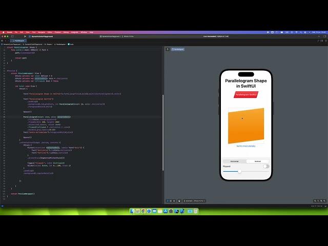 Make Parallelogram Shape in SwiftUI (Skew Rectangle)