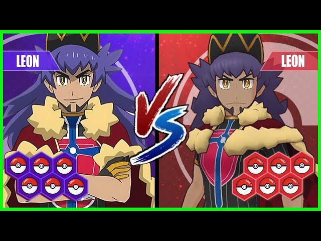 Pokemon Battle Pedia: Leon Vs Leon (Anime Vs Game)