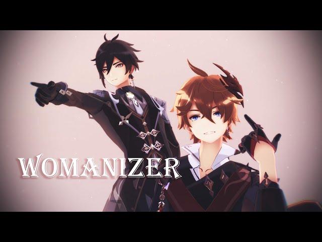 【MMD Genshin Impact】Womanizer【Childe/Zhongli】