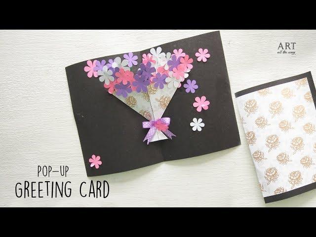 DIY Flower Bouquet Pop up Card | Handmade Card